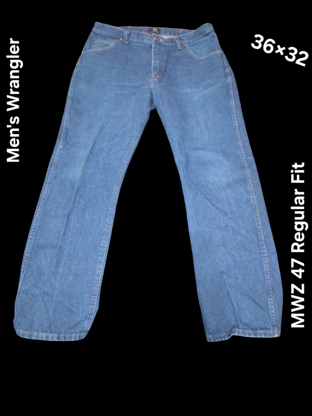 Clothes: Mens Wrangler MWZ 47 Regular Fit Jeans (36×32) Like New